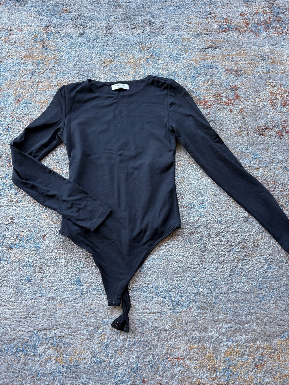 Babaton Black Long-Sleeve Bodysuit